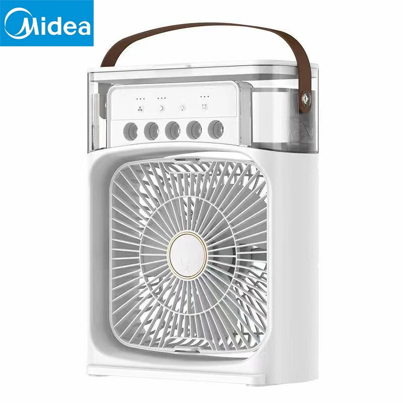 Portable 3 in 1 Fan Air Conditioner Household Small Air Cooler LED Night Lights Humidifier Air Adjustment Home Fans New
