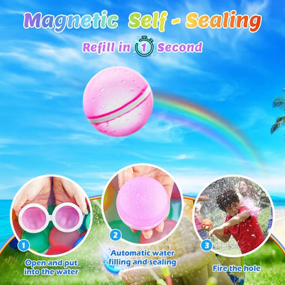 Reusable Magnetic Water Balloons (18 pcs)