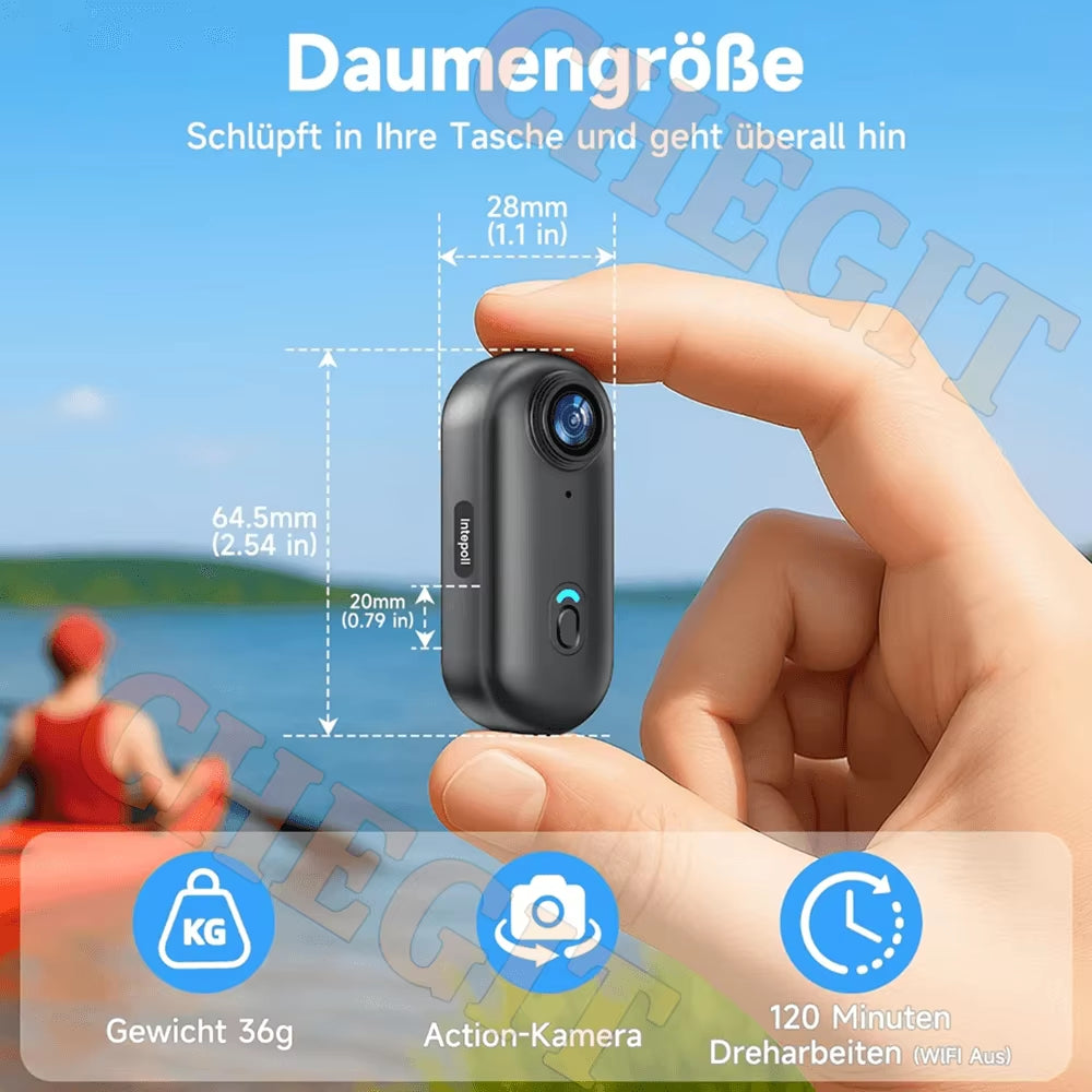 4K Motorcycle Mini Recorder Finger WIFI Action Camera Lightweight POV Motorcycle Road Sport Cam Bicycle Vlog Pet Body Camera