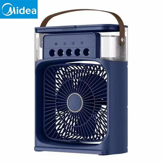 Portable 3 in 1 Fan Air Conditioner Household Small Air Cooler LED Night Lights Humidifier Air Adjustment Home Fans New